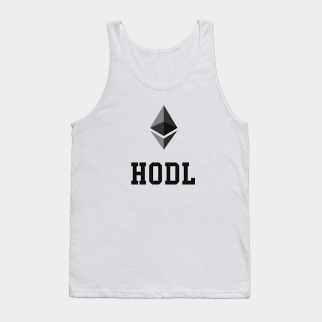 HODL Ethereum Logo Tank Top by mangobanana